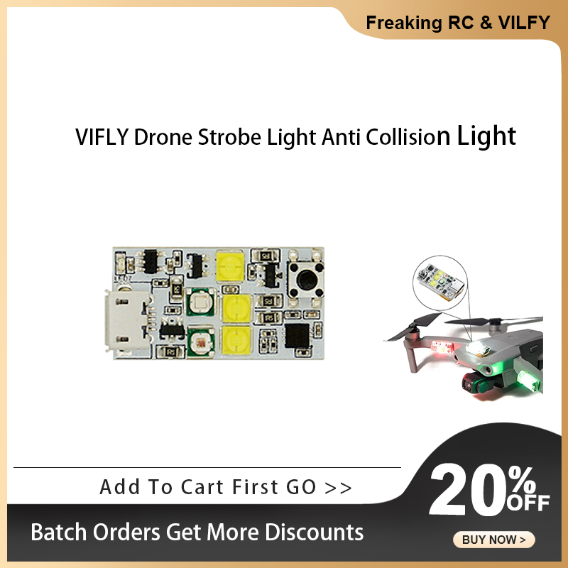 Drone Strobe Light - VIFLY Drone Stroboscoop Anti-botsingslicht voor FAA